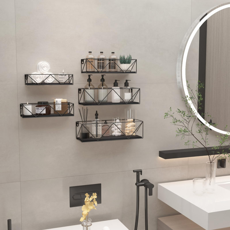 Biram Floating Shelf, Black