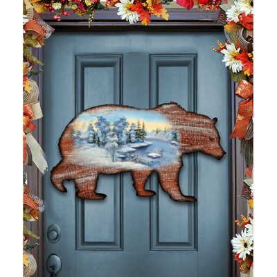 UV Resistant Wood Animals Wall Decor