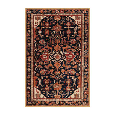 Machine Washable Turkish Brown Area Rug