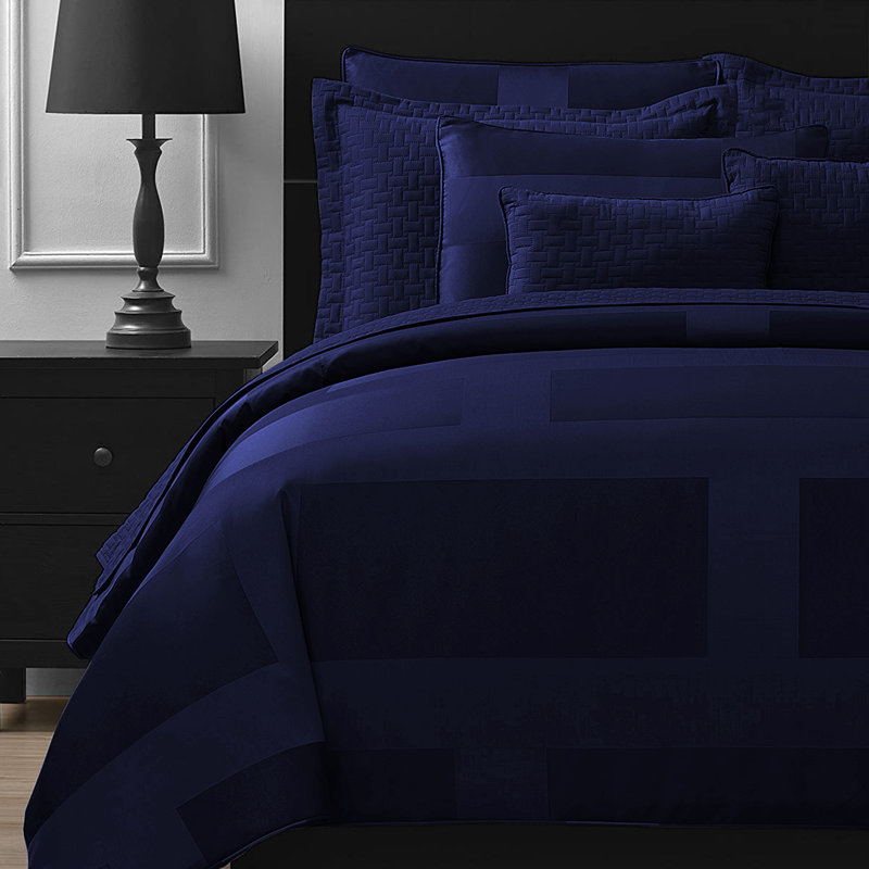 Ensemble d'édredon en microfibre 5 pièces , Gris, Édredon double et 4 pièces supplémentaires