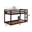 - Lit mezzanine simple - Structure en bois de pin massif, système de lattes, sans matelas, profondeur de 82 po simple / simple avec cadre, rangement, façade à droite, poids de 79 lb, garde