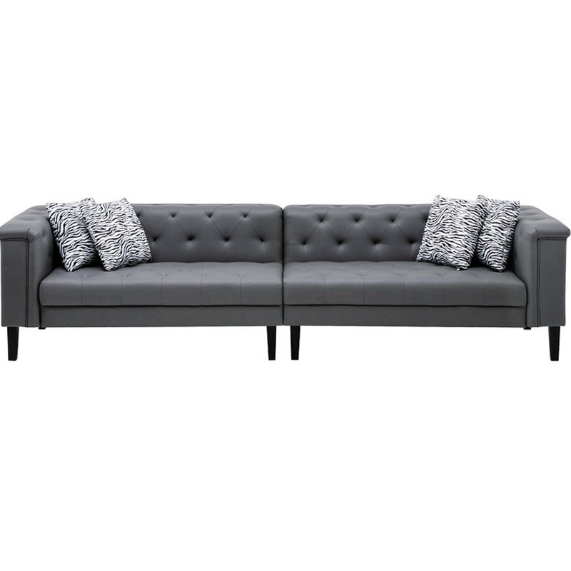 Canapé Chesterfield à accoudoirs roulés de 120,07 po tactile