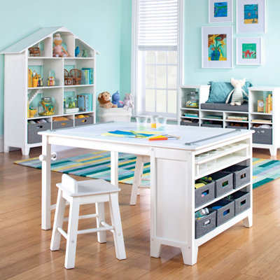 Martha Stewart Living & Learning Kids Art Table and Stools Set