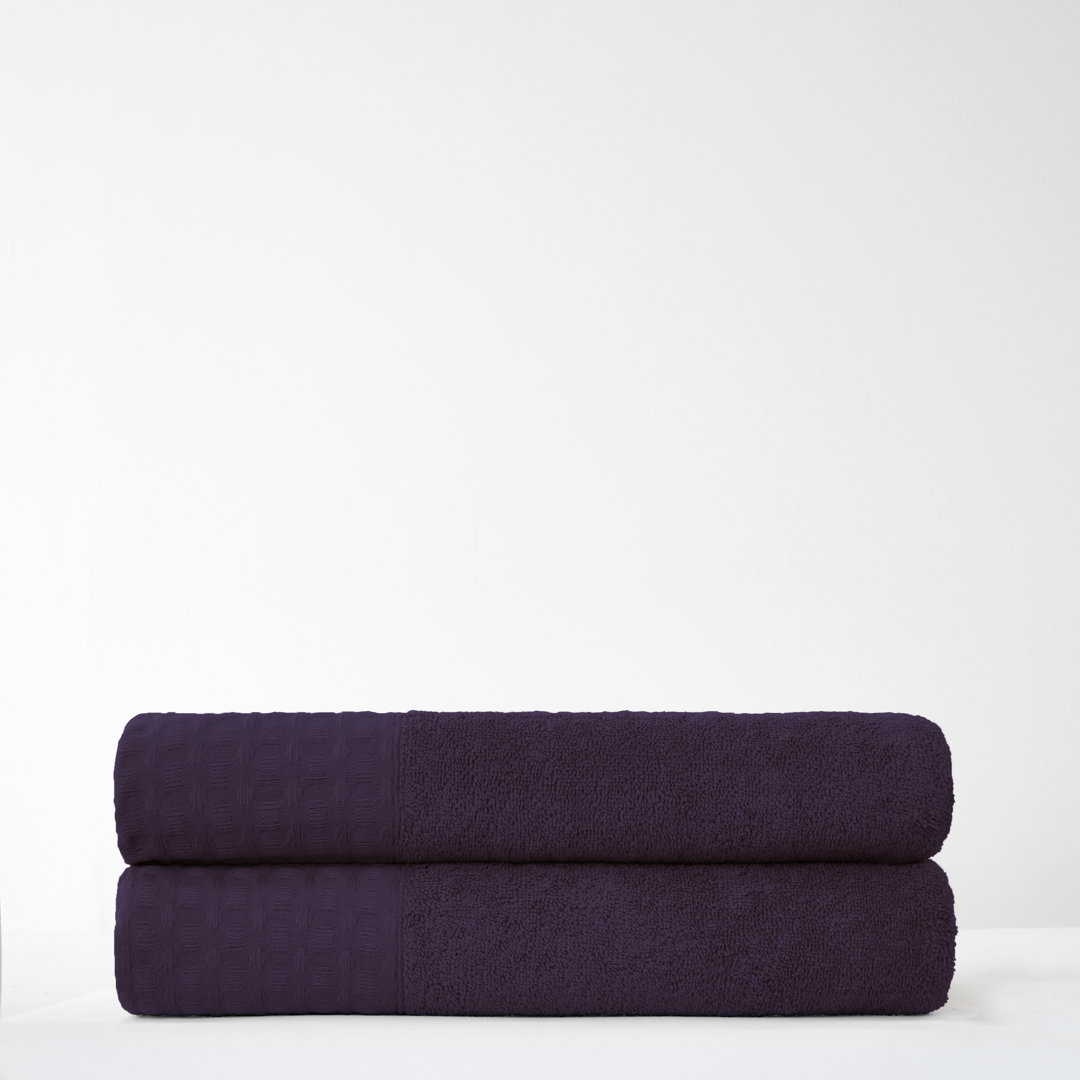 2 Pieces Chemical-free and Sustainable Quick Dry Bath Sheet Same-Size Bale