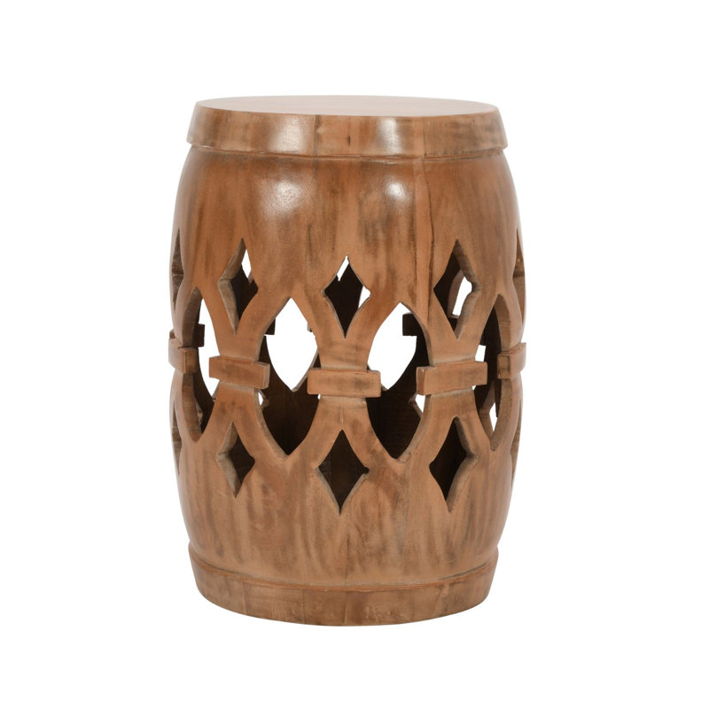 Sabara Solid Wood Block End Table