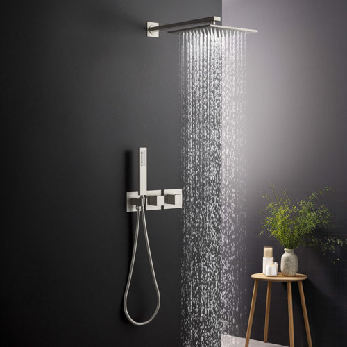 Kibi Usa Pressure-balanced Complete Shower System With Rough In-valve 