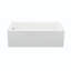 Cameron 1 DoloMatte 60" x 32" Alcove Soaking Solid Surface Bathtub-2139143281