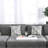 Chenille 5Pc Sectional Set Living Room Furniture Pillows Armless Chair Ottoman Chaise Plush Couch Sectionals
