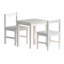 Tonicha Kids 3 Piece Solid Wood Square Play Or Activity Table and Chair Set-81162468