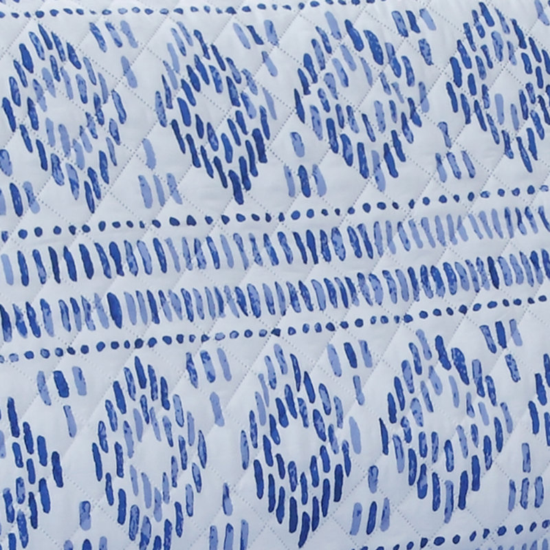Housse pour causeuse Gibson, Polyester blanc / bleu