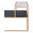 Sanin Marble Frame End Table with Storage