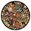 Luther Brown/Black/Blue Area Rug-629098292