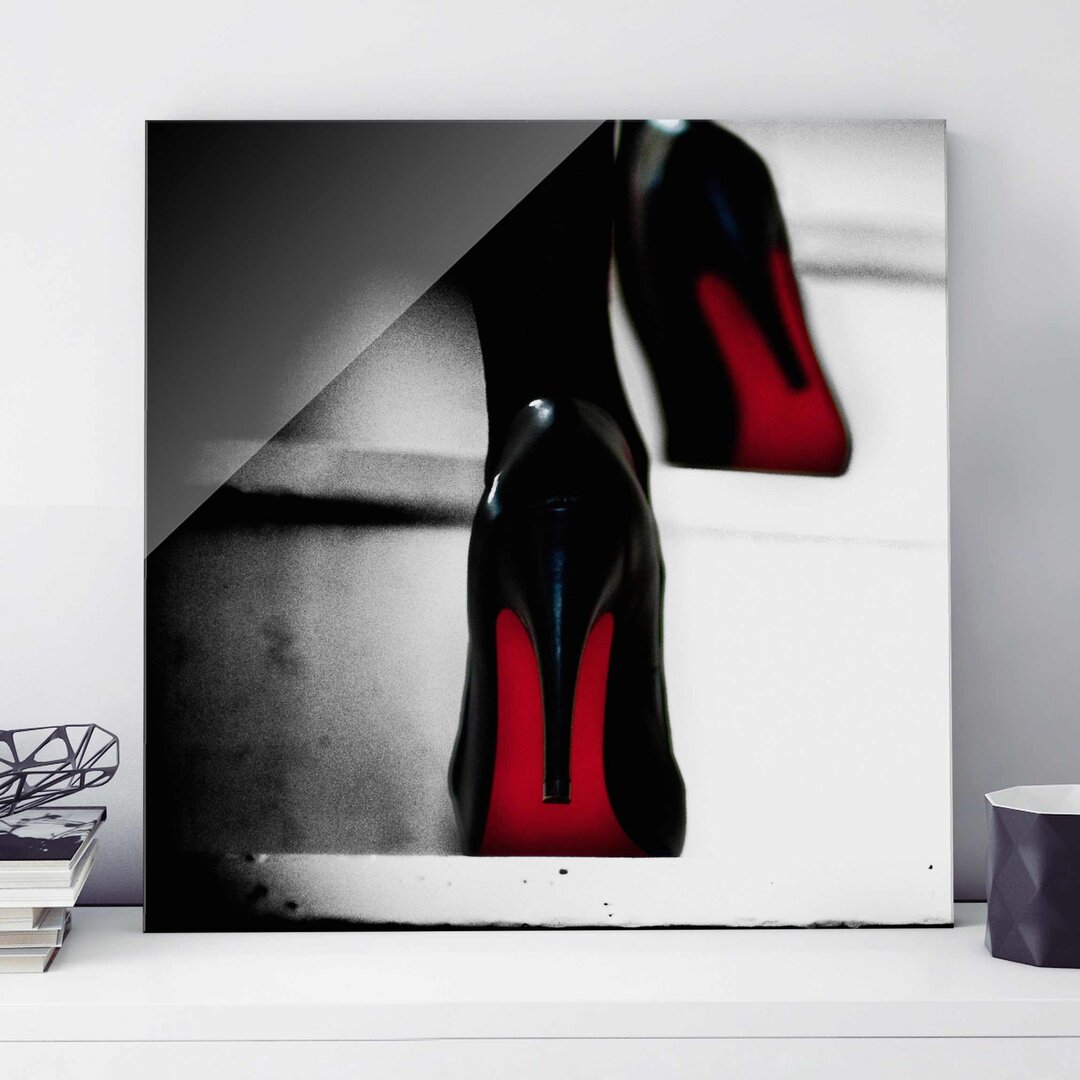 Glasbild High Heels