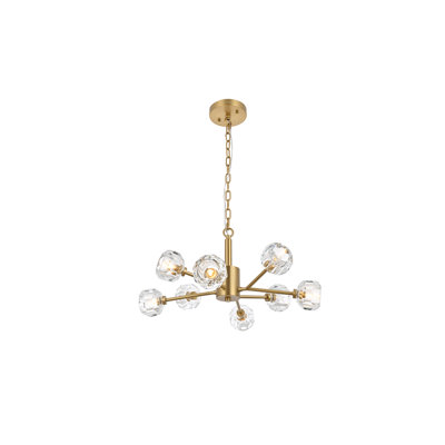 Luminaire suspendu sphérique spoutnik 8 lumières Boise