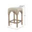 Tabouret de comptoir en bois massif Fruge Farmhouse
