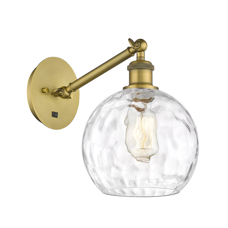 Shauna Armed Sconce, Incandescent, Brushed Brass