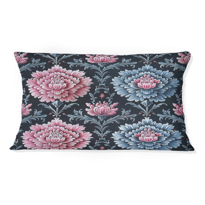 Coussins lombaires roses et bleus modernes