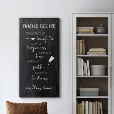 Family Recipe Collection Framed On Paper 3 Pieces by Pam Britton Textual Art