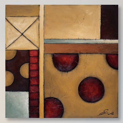 «Bumpin», reproduction d'art sur toile, H 26 po x l 26 po x P 1,5 po, Toile tendue, Pas de tapis