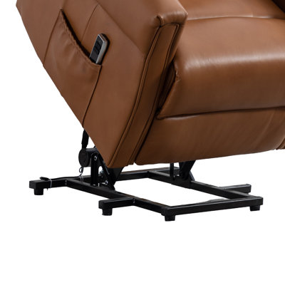 Lelani Ansley Genuine Leather Lift Assist Recliner