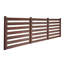 Wooden Privacy Fence, 48 x 37 inch Air Conditioner Fence, 3 Panel Solid Outdoor Wood Privacy Screen with Metal Stakes, Steel Frame, Trash Can Hider Fences Suitable for Garden, Pool