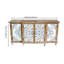 Armoire décorative 4 portes à 4 portes avec tablettes réglables