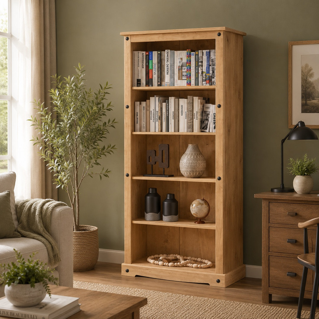 180cm H x 82cm W Solid Wood Bookcase