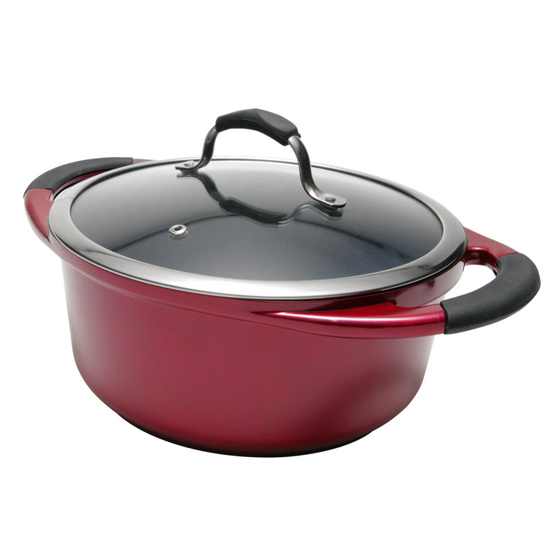Pot de fleurs avec couvercle corvex Vortex, Rouge, 5 pte