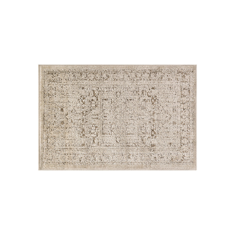 Tapis texturé beige texturé, Rectangle 2 pi 3 po x 4 pi