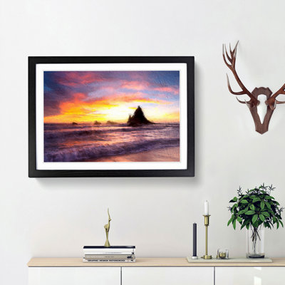 Martins Beach - Picture Frame Painting Print