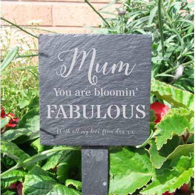 Lindale Stone Plants & Flowers Garden Sign