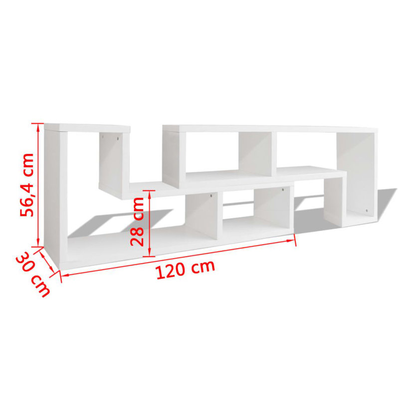 Meuble télé vidaXL, Blanc