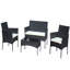 Canapé modulaire d'extérieur réversible de 23,5 po avec coussins Skiley