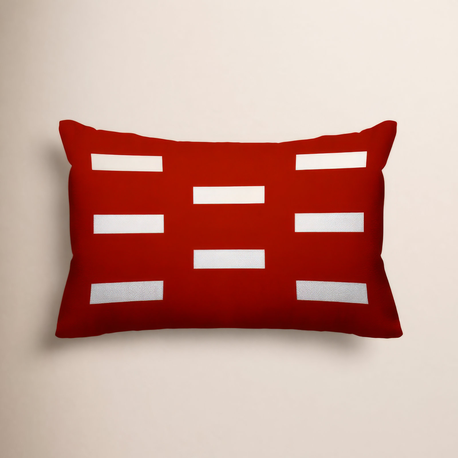 Luella Geometric Indoor/Outdoor Throw Pillow, Red