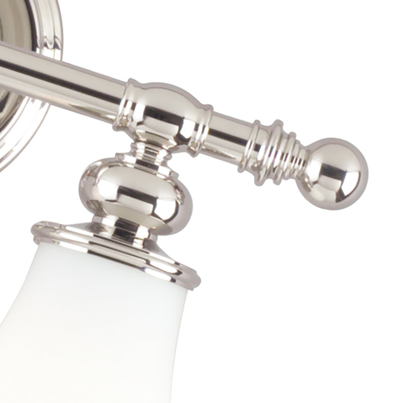 Éclairage pour meuble-lavabo 2 lumières Weston, Nickel poli