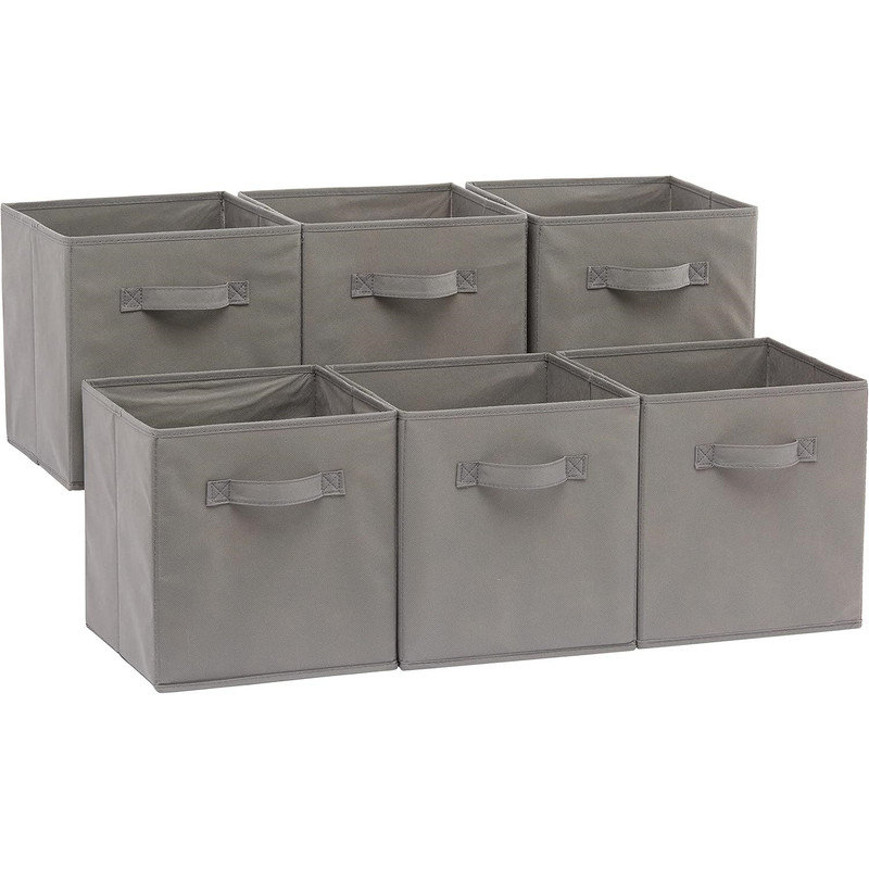 Collapsible Fabric Storage, Grey