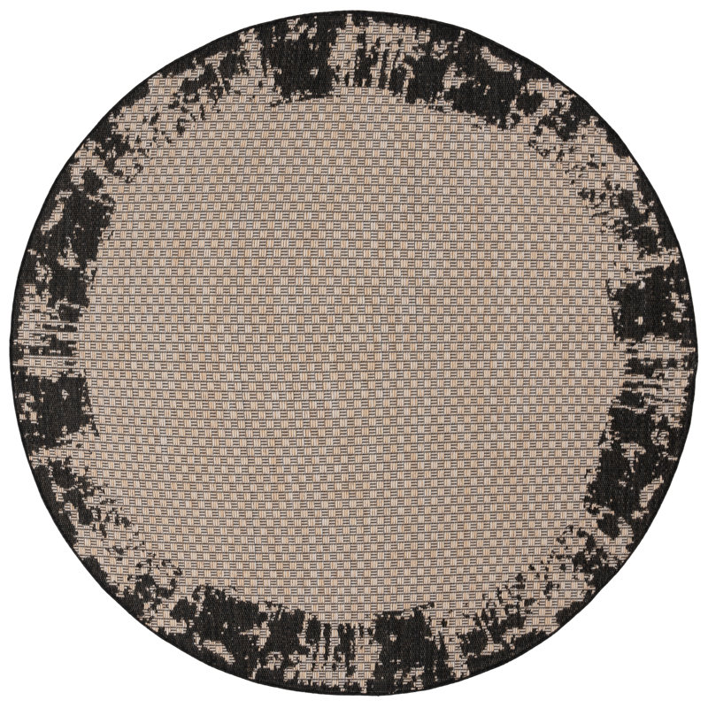 Lanam Performance Performance Abstract Rug, Round 6'7"
