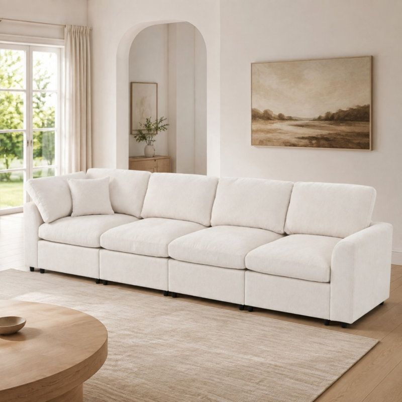 Canapé modulaire modulaire, Beige