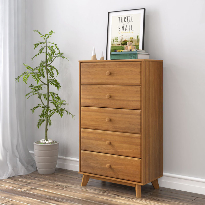 Commode 5 tiroirs Hararat, Pacanier