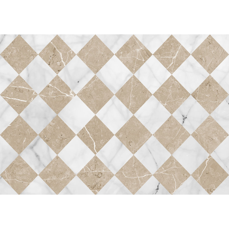 Rewerts Geometric Vinyl Machine Printed Area Rug, Rectangle 140 x 200cm