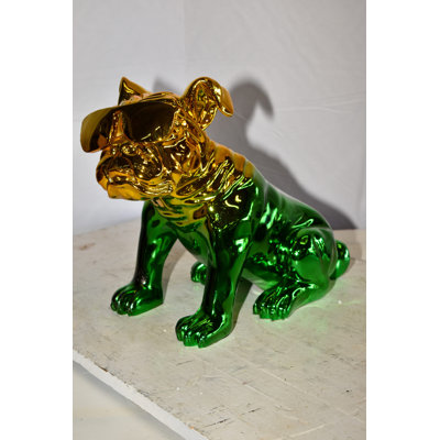 Statue de jardin pour chien Ilijan Ombre