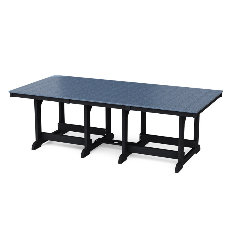 Heritage 44” x 94” Dining Table, Patriot Blue/Black