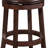Swivel Upholstered Counter Stool with Solid Wood Frame-69426729-69426728