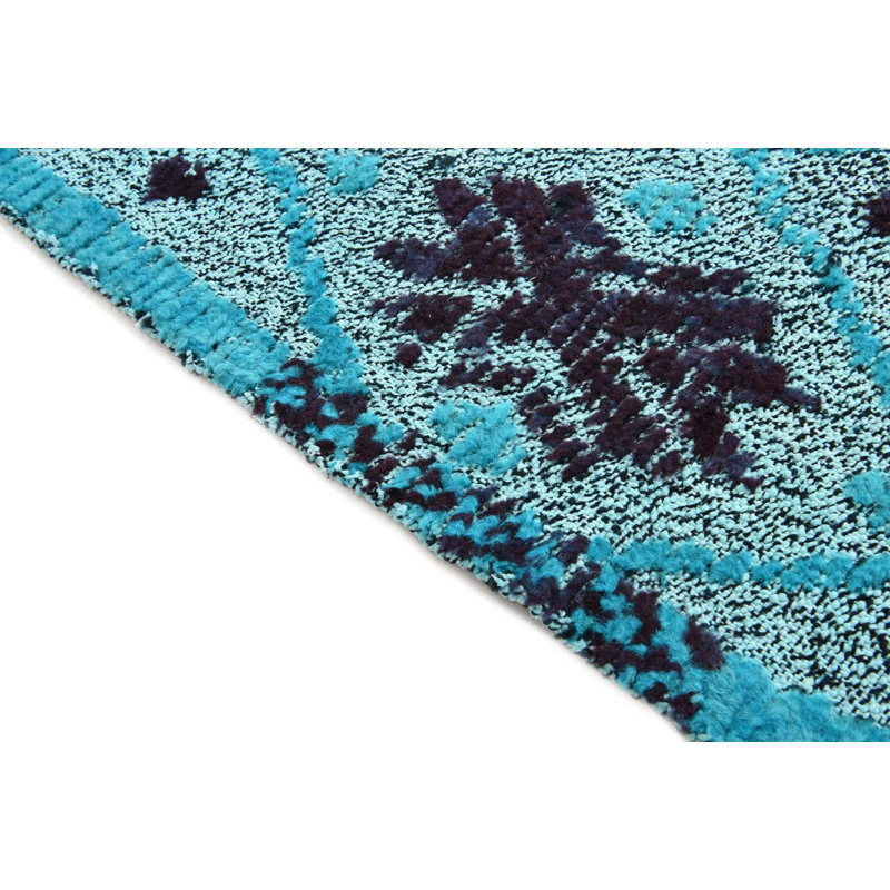 Tapis turquoise Porcaro 5 x 8
