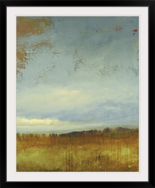 «Dagan Summer Time» par Lisa Ridgers, reproduction d'art, Cadre noir, H 28 po x l 24 po x P 1 po