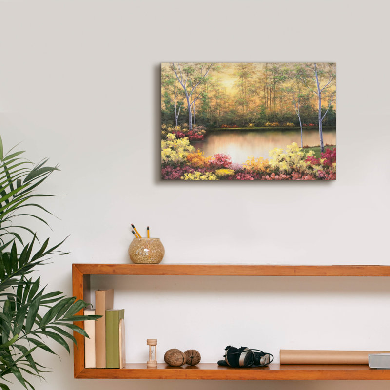 «Bursting in Autumn» par Diane Romanello, art mural sur toile, H 12 po x l 18 po x P 0,75 po