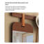 Miroir pleine grandeur moderne en bois d'hévéa minimaliste mural