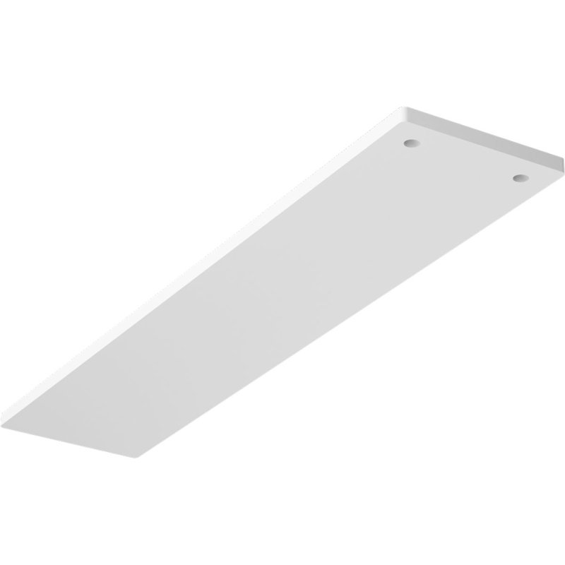 3"W x 14"D Logan Hidden Support Steel Bracket w/ 10" Support Depth, White Primer, 0.25" H x 3" W x 14" D