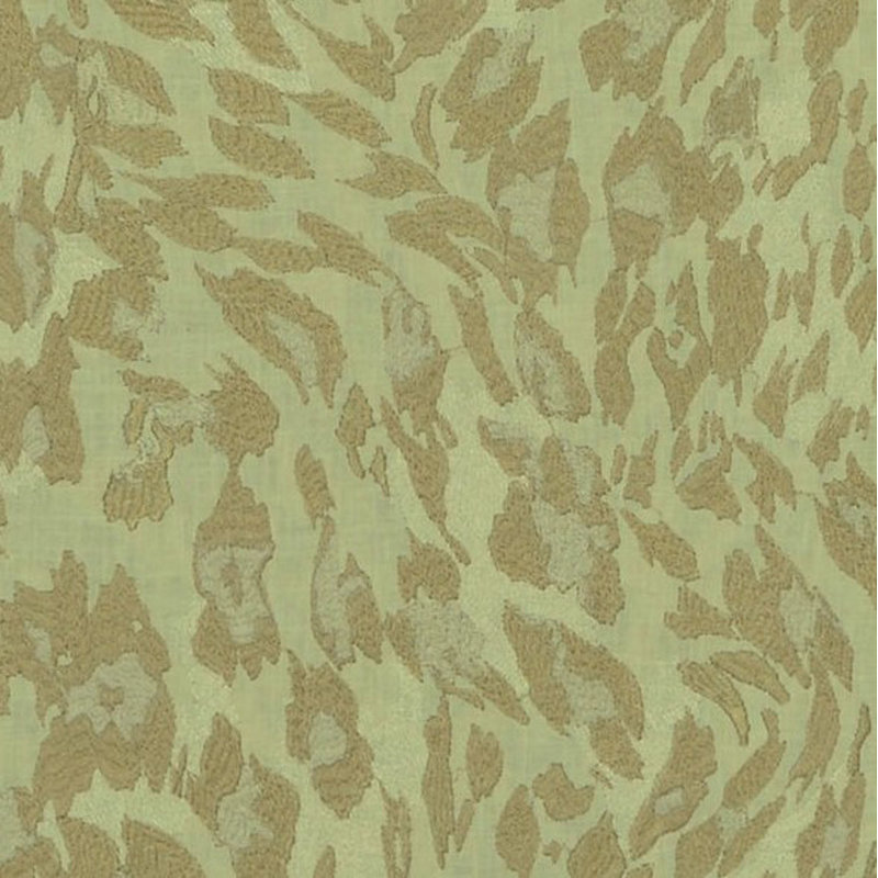 Coussin décoratif carré Plutus Cheetah Embroydery, Gris dévalé, 18 po x 18 po