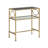 Rectangular Metal And Glass End Table